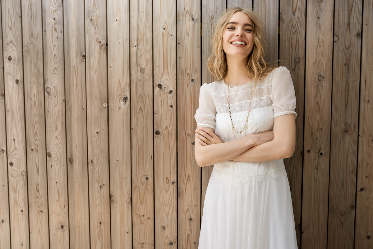 Marylise 2018 Whisper 1 C front 2 Color HR - Relaxed and Bohemian Bridal Chic – The 2018 Collection From Marylise Marylise 2018 Whisper 1 C front 2 Color HR