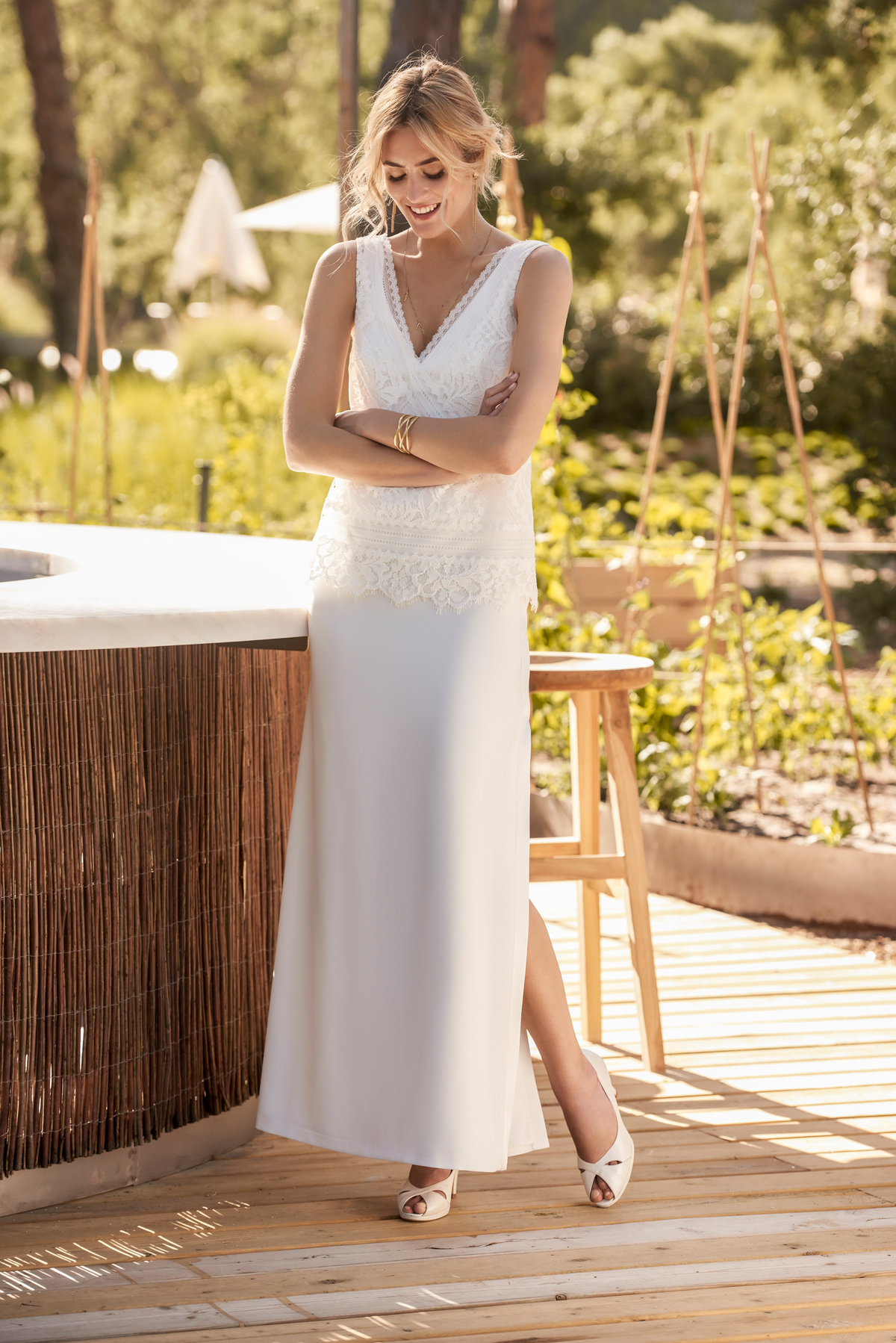 Marylise 2018 Wonderful 1 C front Color HR - Relaxed and Bohemian Bridal Chic – The 2018 Collection From Marylise Marylise 2018 Wonderful 1 C front Color HR