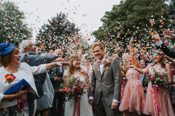 A Handmade, Colourful and Flower Filled Country Inn wedding