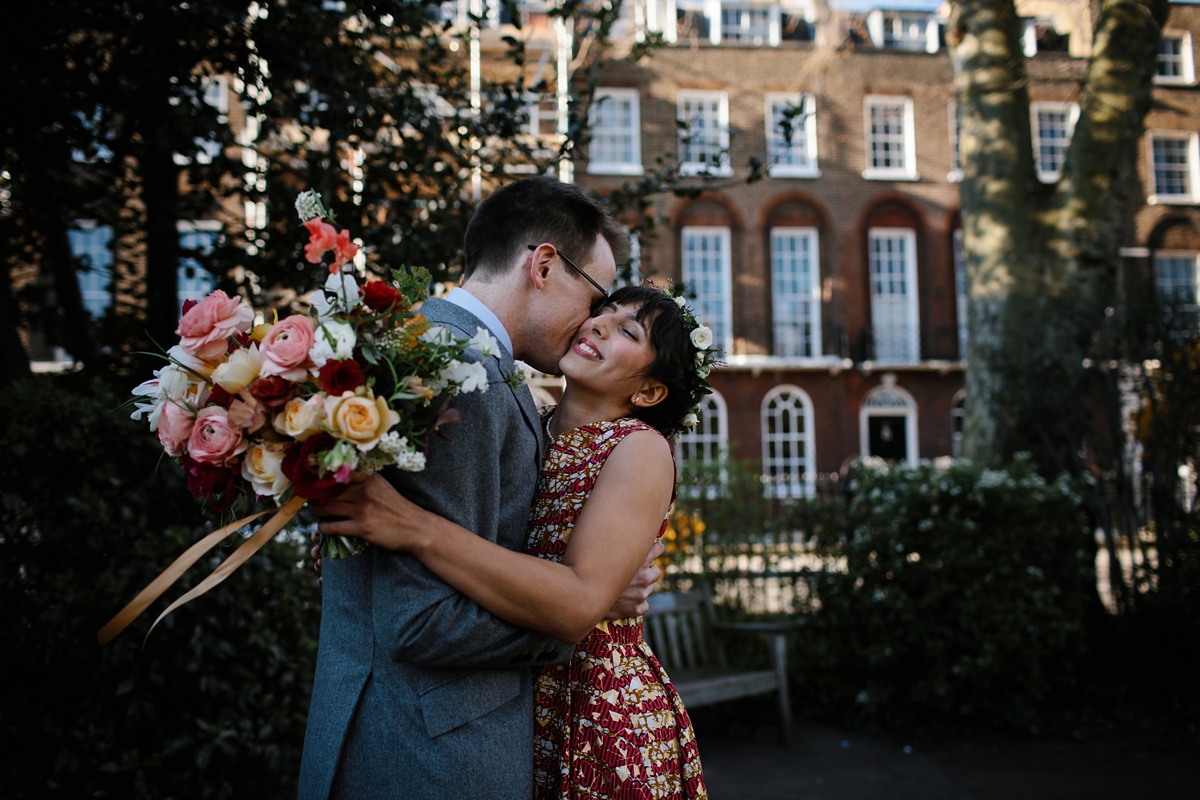 alternative red embroidered wedding dress 10