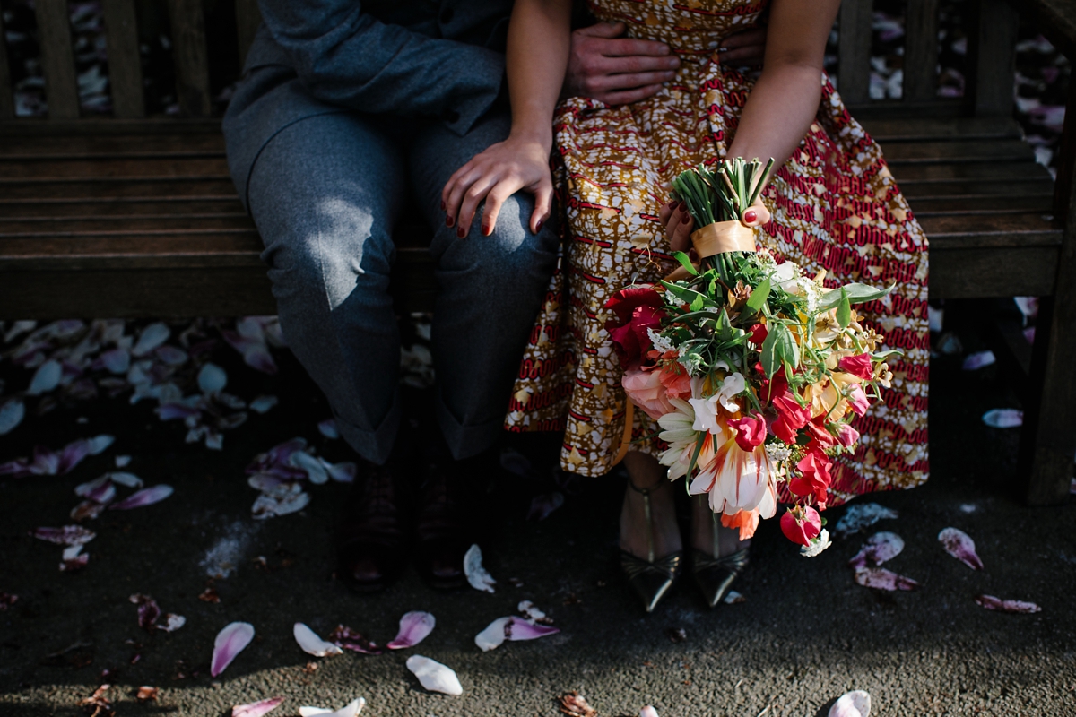 alternative red embroidered wedding dress 13