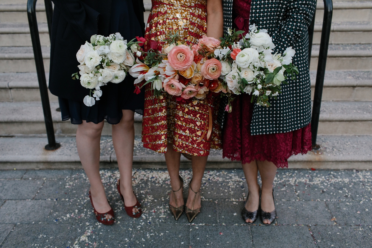 alternative red embroidered wedding dress 28