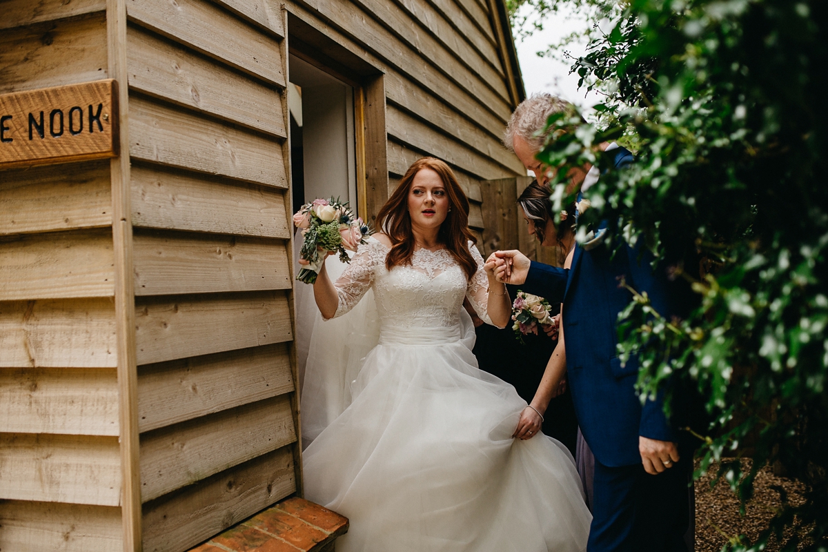 charlotte balbier barn wedding 12 - A Full-Skirted Charlotte Balbier Gown For A Delightful Spring Barn Wedding charlotte balbier barn wedding 12