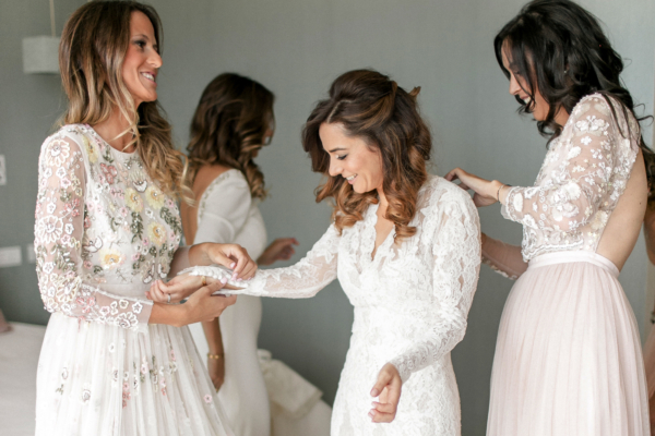 Atelier Pronovias Glamour and Valentino Rockstuds for a Palatial Black Tie Wedding