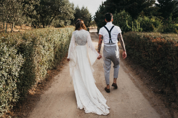 A Tasseled Rue de Seine Gown for a Free Spirited and Bohemian Wedding in Portugal