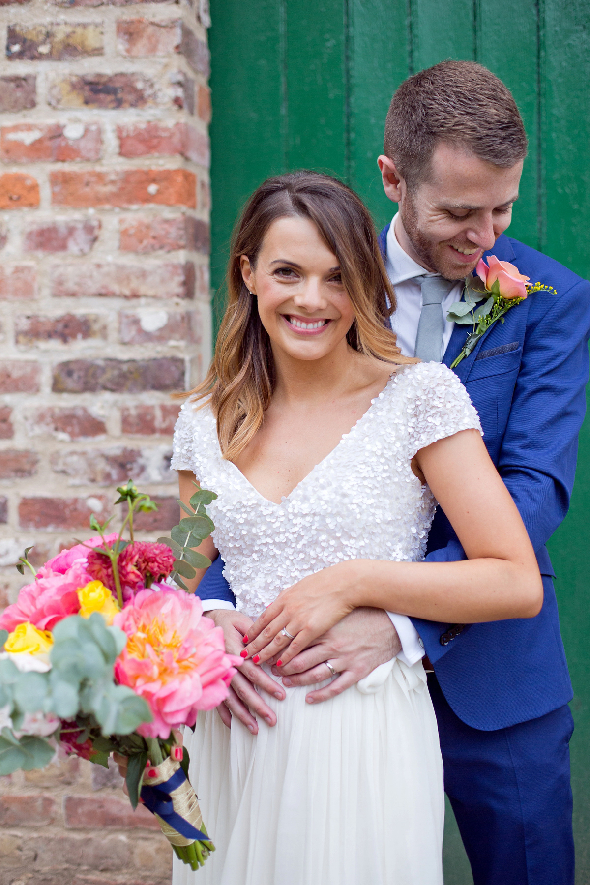 karen willis sequin wedding dress 44 1