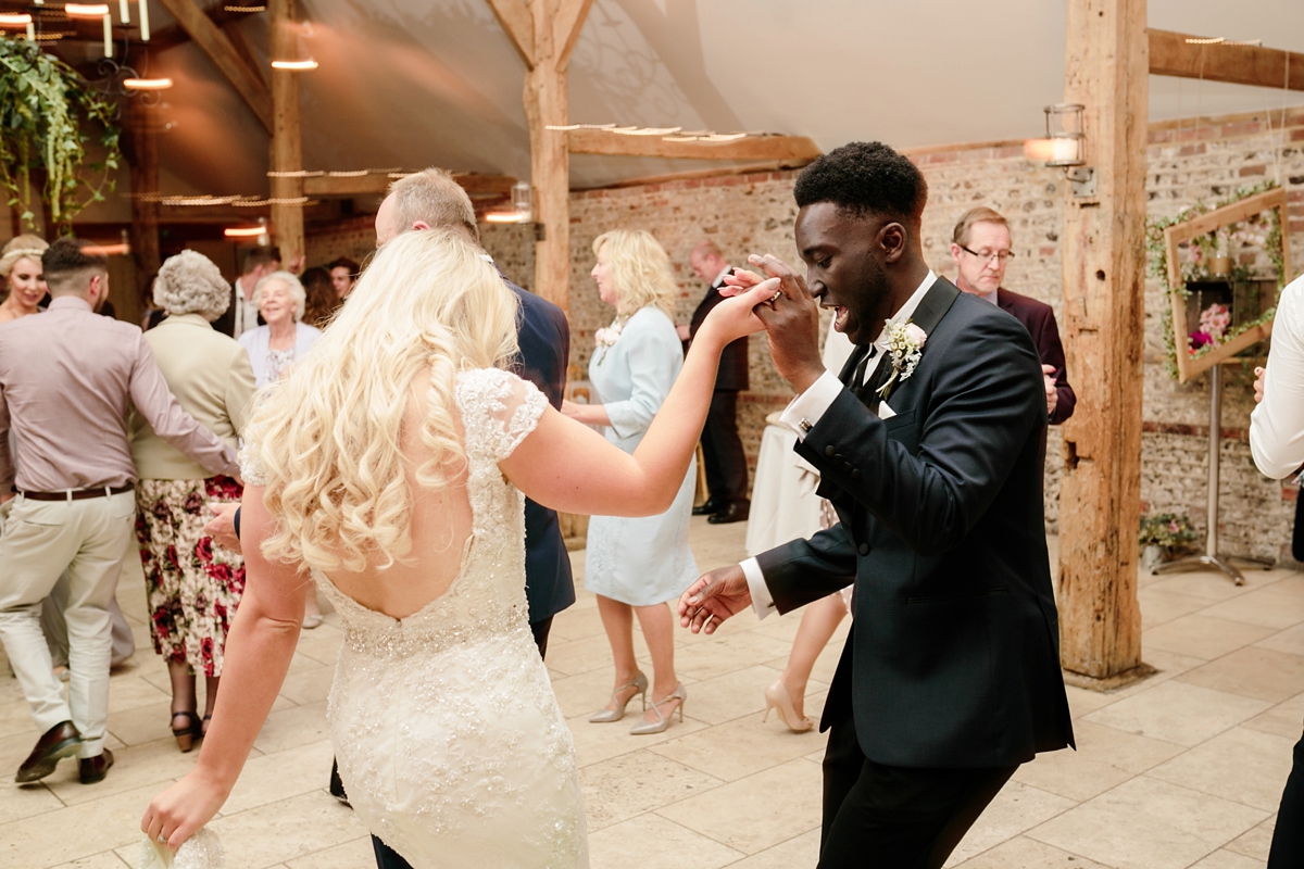 Lusan Mandongus Lace for a Black Tie Barn Wedding Love My Dress