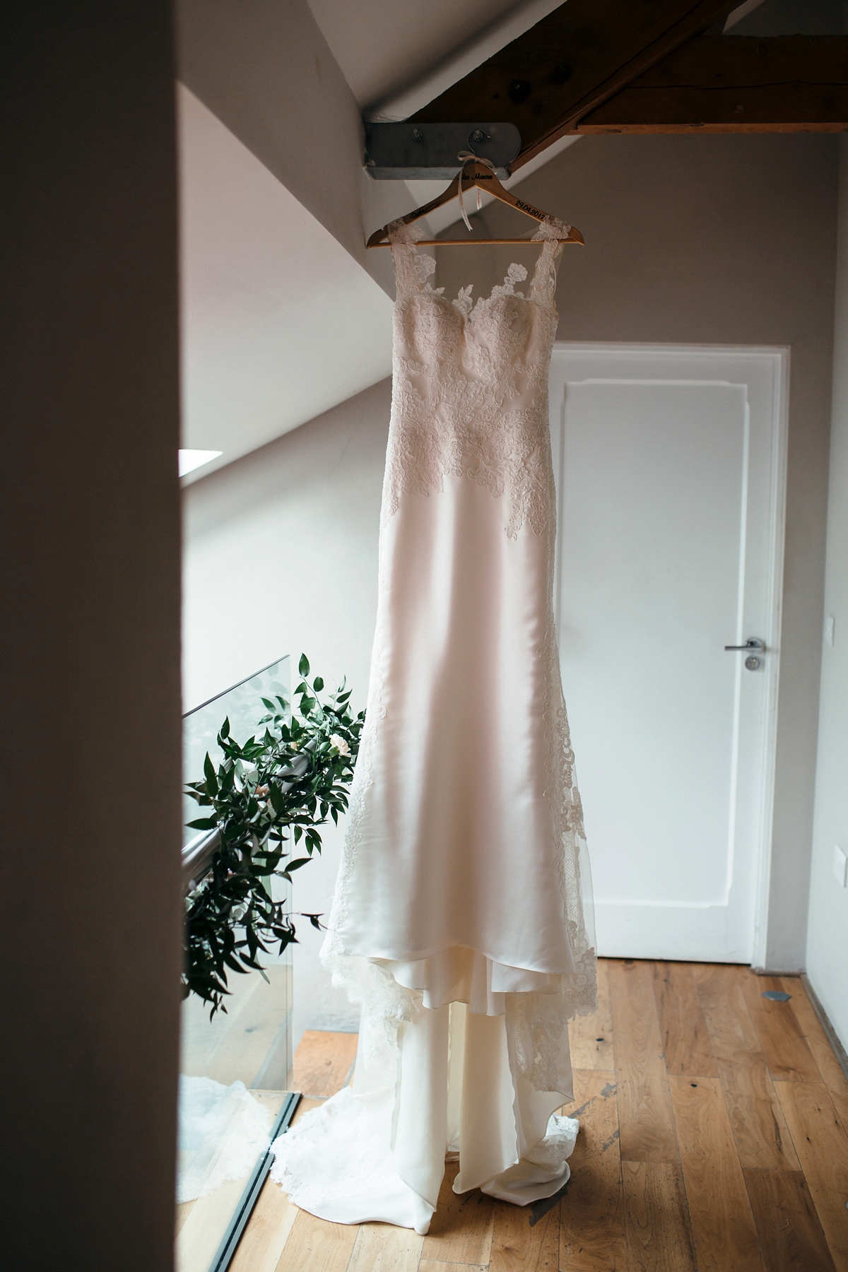 pronovias pink mint cornwall barn wedding 1 - A Pronovias gown + Pinks and Mints for a Cornish Barn Wedding pronovias pink mint cornwall barn wedding 1