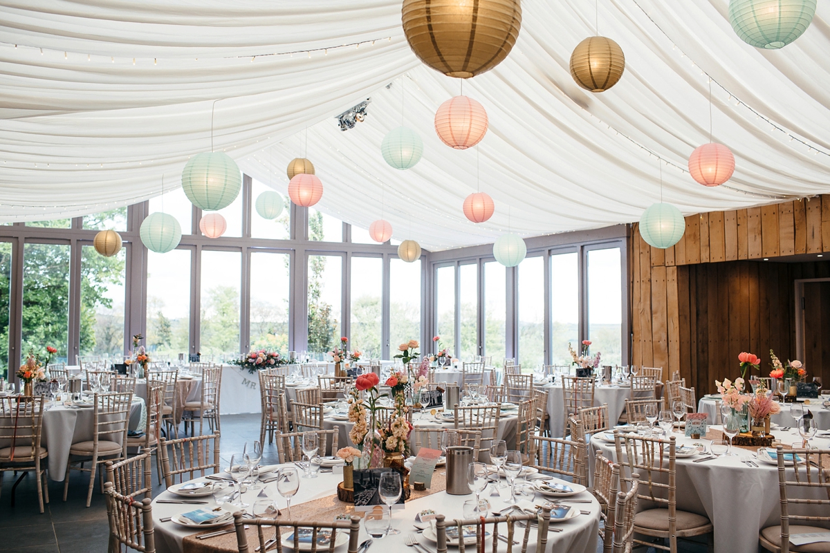 pronovias pink mint cornwall barn wedding 30 - A Pronovias gown + Pinks and Mints for a Cornish Barn Wedding pronovias pink mint cornwall barn wedding 30