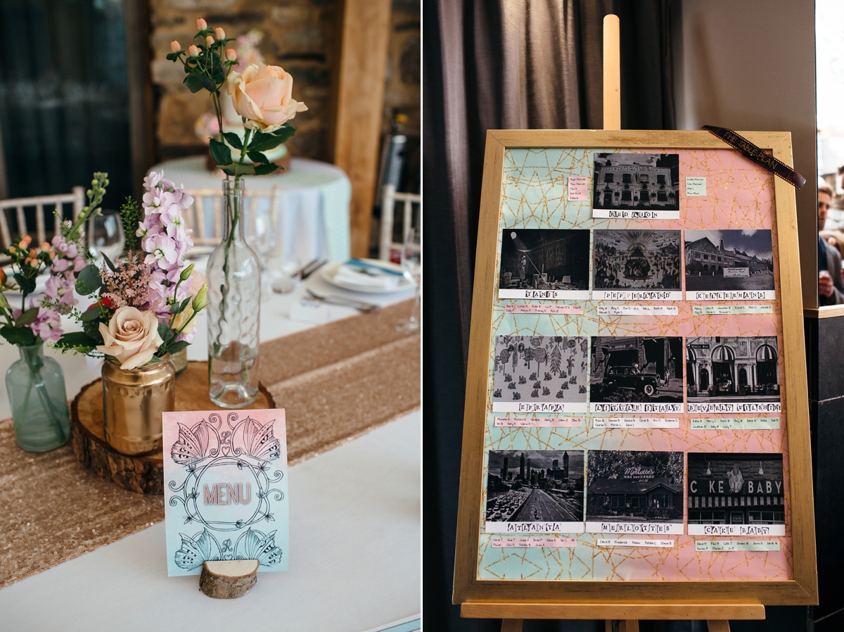 pronovias pink mint cornwall barn wedding 32 - A Pronovias gown + Pinks and Mints for a Cornish Barn Wedding pronovias pink mint cornwall barn wedding 32