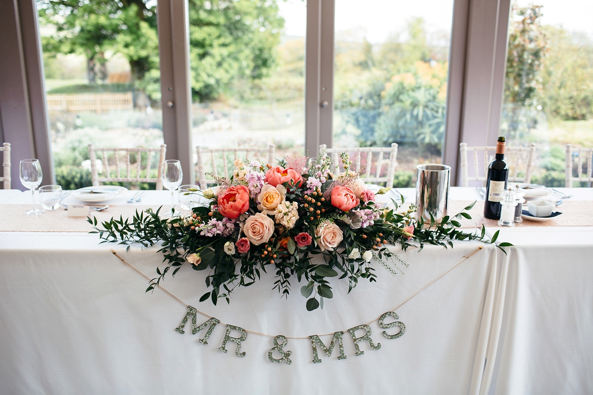 pronovias pink mint cornwall barn wedding 35