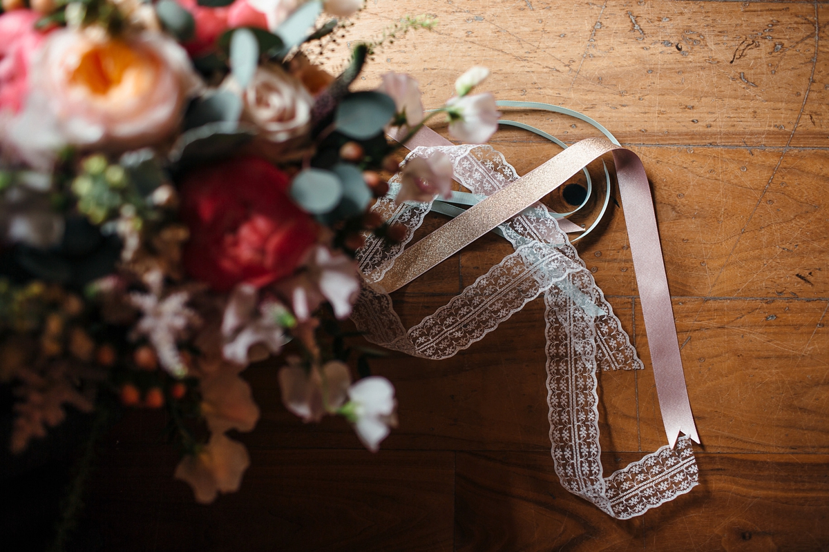 pronovias pink mint cornwall barn wedding 6 - A Pronovias gown + Pinks and Mints for a Cornish Barn Wedding pronovias pink mint cornwall barn wedding 6