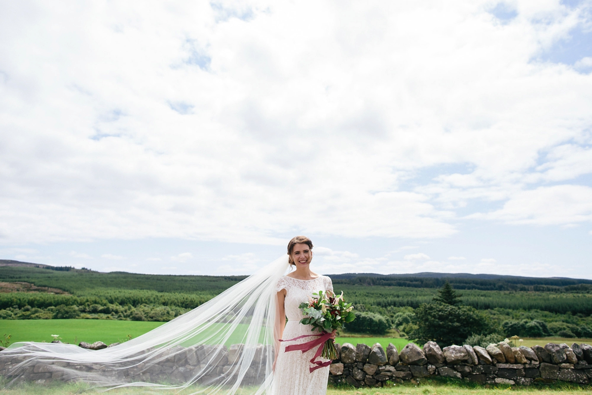 Halfpenny London 'Violet' for a Wedding at Crear on the Scottish Coast 15 crear wedding halfpenny london bride 17