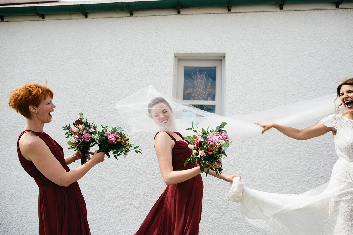Halfpenny London 'Violet' for a Wedding at Crear on the Scottish Coast 16 crear wedding halfpenny london bride 18