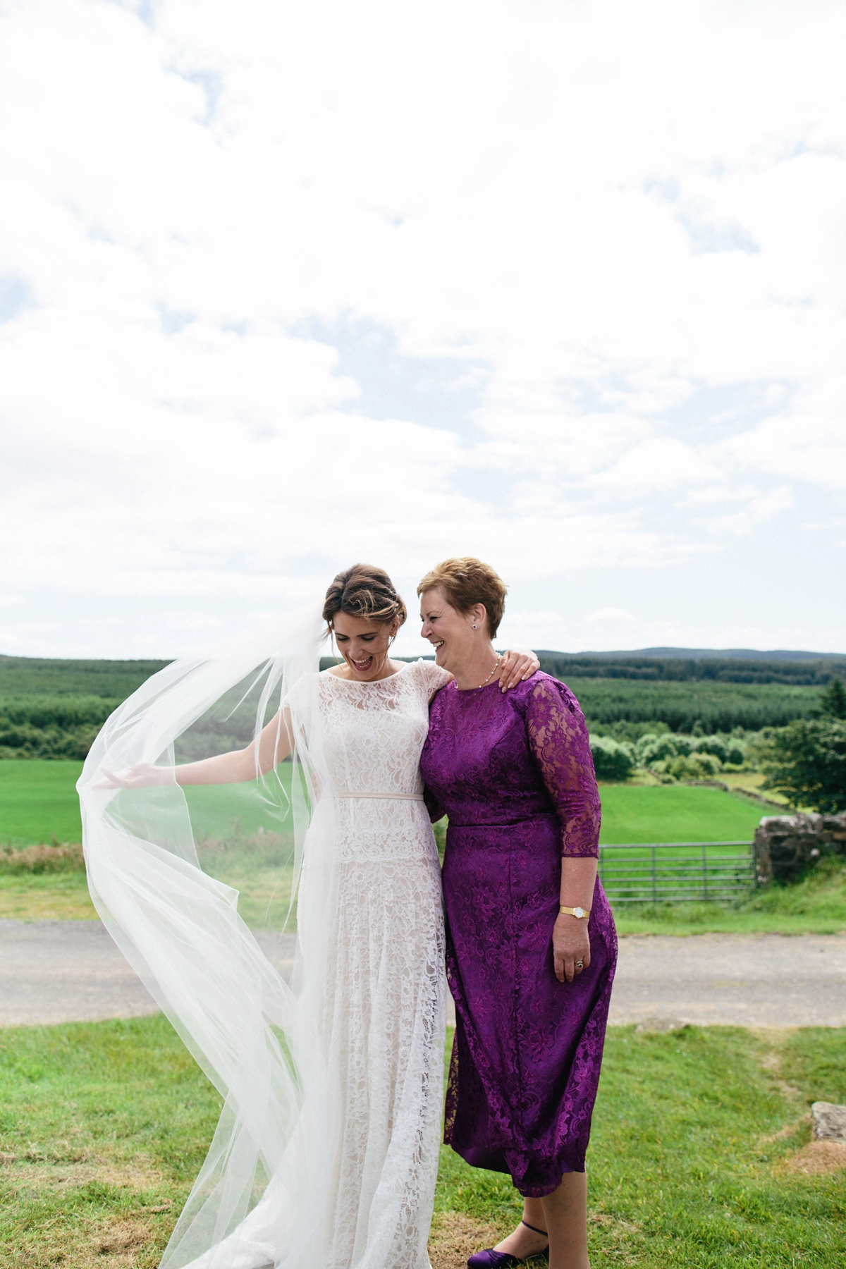 Halfpenny London 'Violet' for a Wedding at Crear on the Scottish Coast 19 crear wedding halfpenny london bride 20