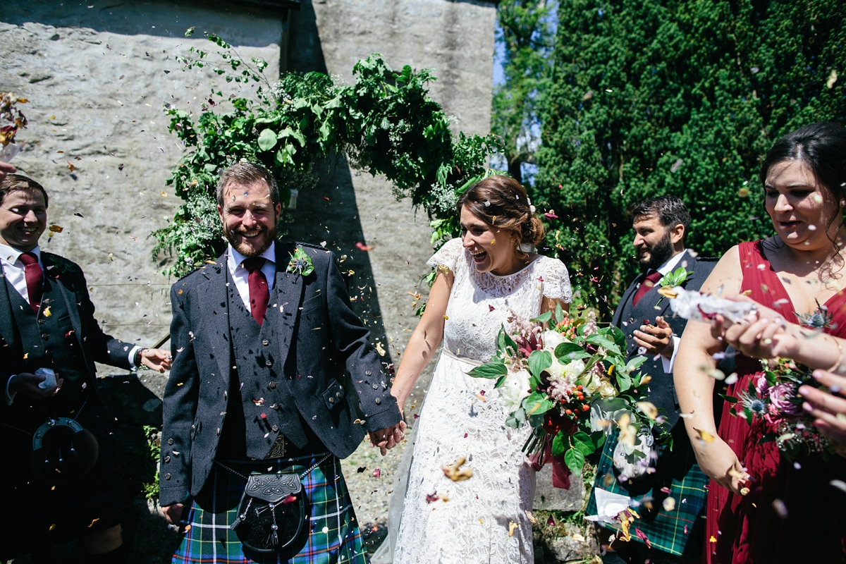 Halfpenny London 'Violet' for a Wedding at Crear on the Scottish Coast 28 crear wedding halfpenny london bride 33