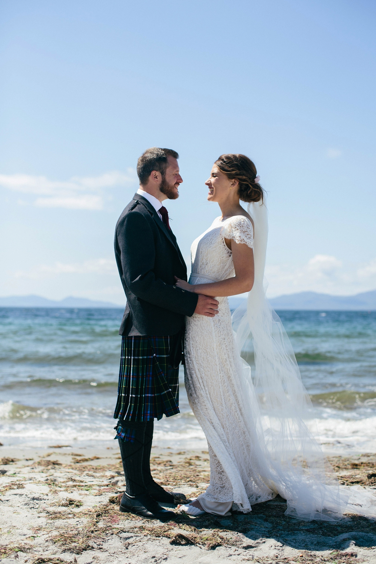 Halfpenny London 'Violet' for a Wedding at Crear on the Scottish Coast 30 crear wedding halfpenny london bride 34