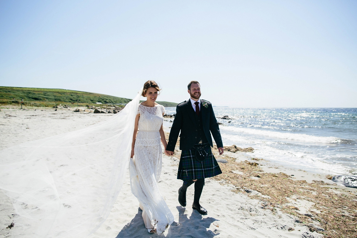 Halfpenny London 'Violet' for a Wedding at Crear on the Scottish Coast 31 crear wedding halfpenny london bride 35