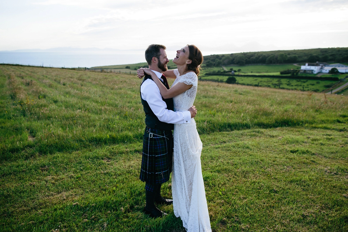 Halfpenny London 'Violet' for a Wedding at Crear on the Scottish Coast 29 crear wedding halfpenny london bride 52