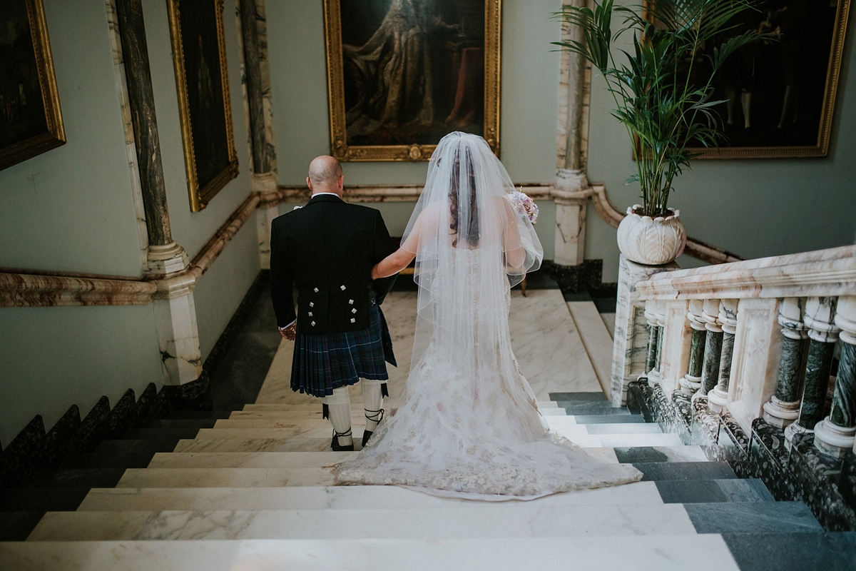 ian stuart bride 26 - A Magnificent Scottish Castle Wedding on an Island ian stuart bride 26