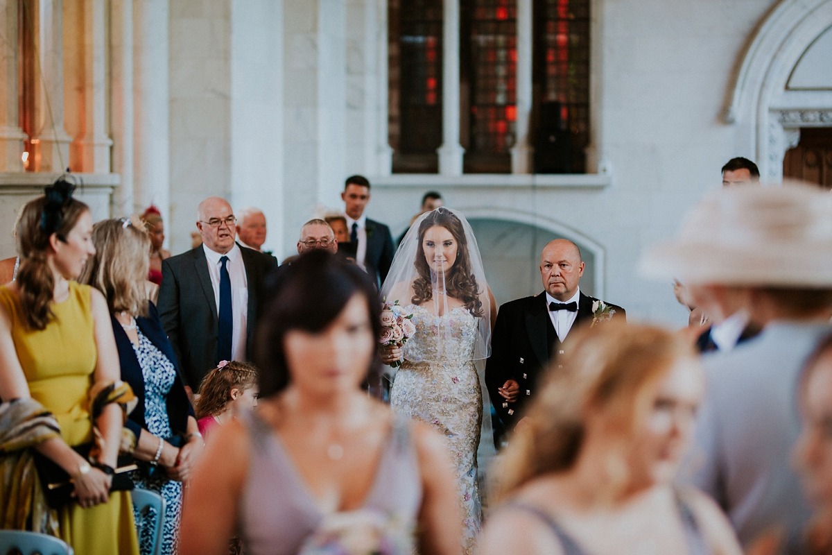 ian stuart bride 27 - A Magnificent Scottish Castle Wedding on an Island ian stuart bride 27