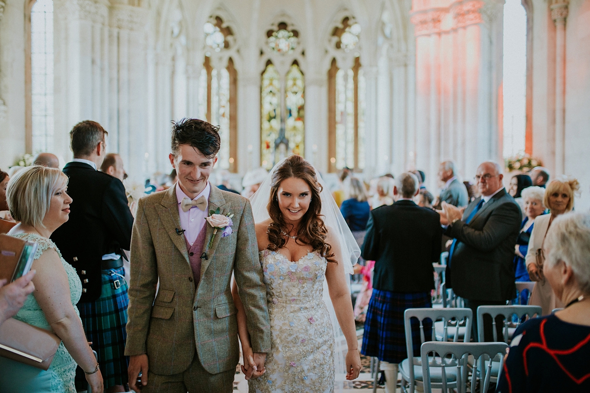 ian stuart bride 31 - A Magnificent Scottish Castle Wedding on an Island ian stuart bride 31