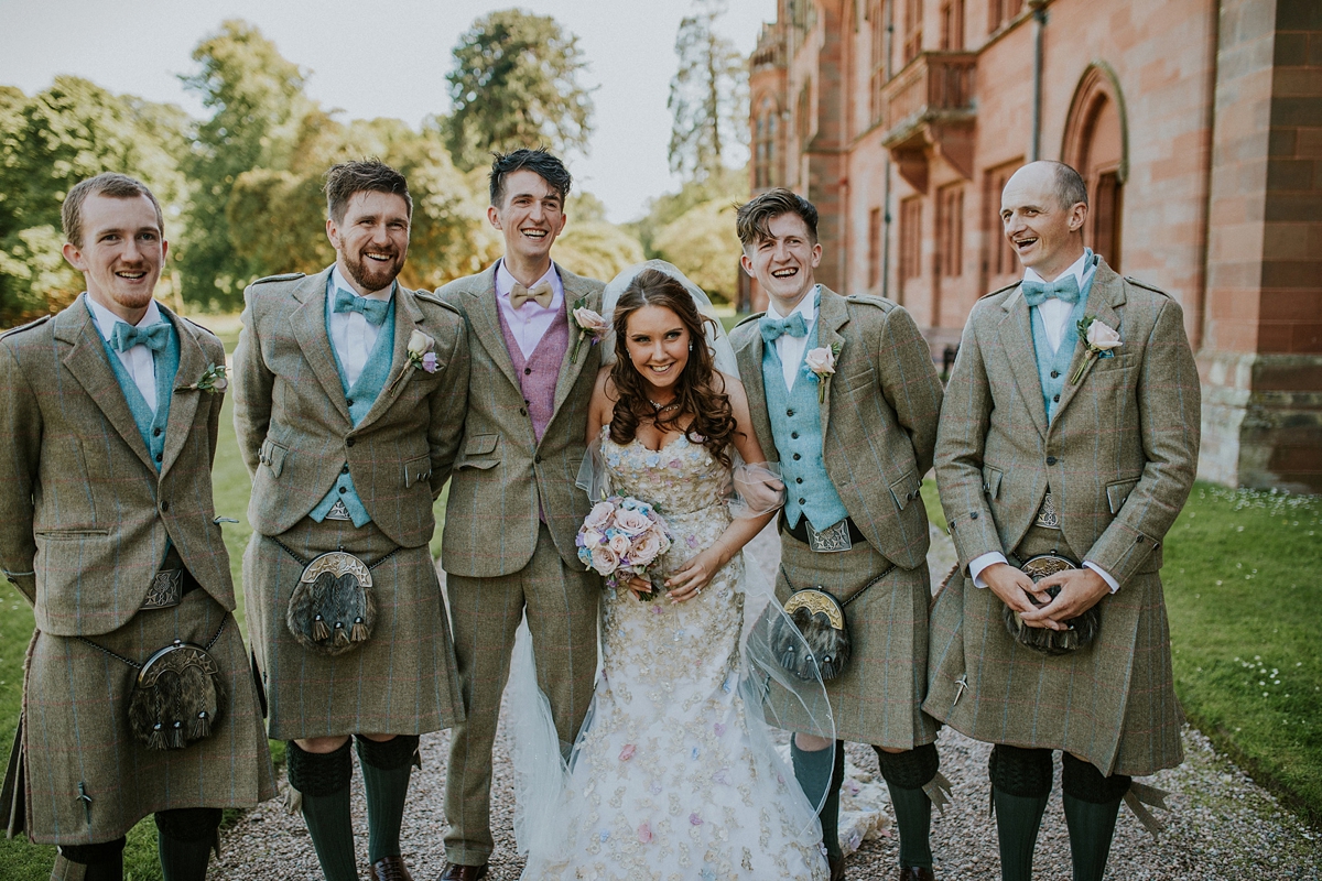 ian stuart bride 36 - A Magnificent Scottish Castle Wedding on an Island ian stuart bride 36