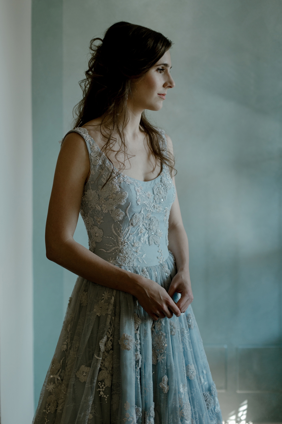 italy blue wedding dress 6