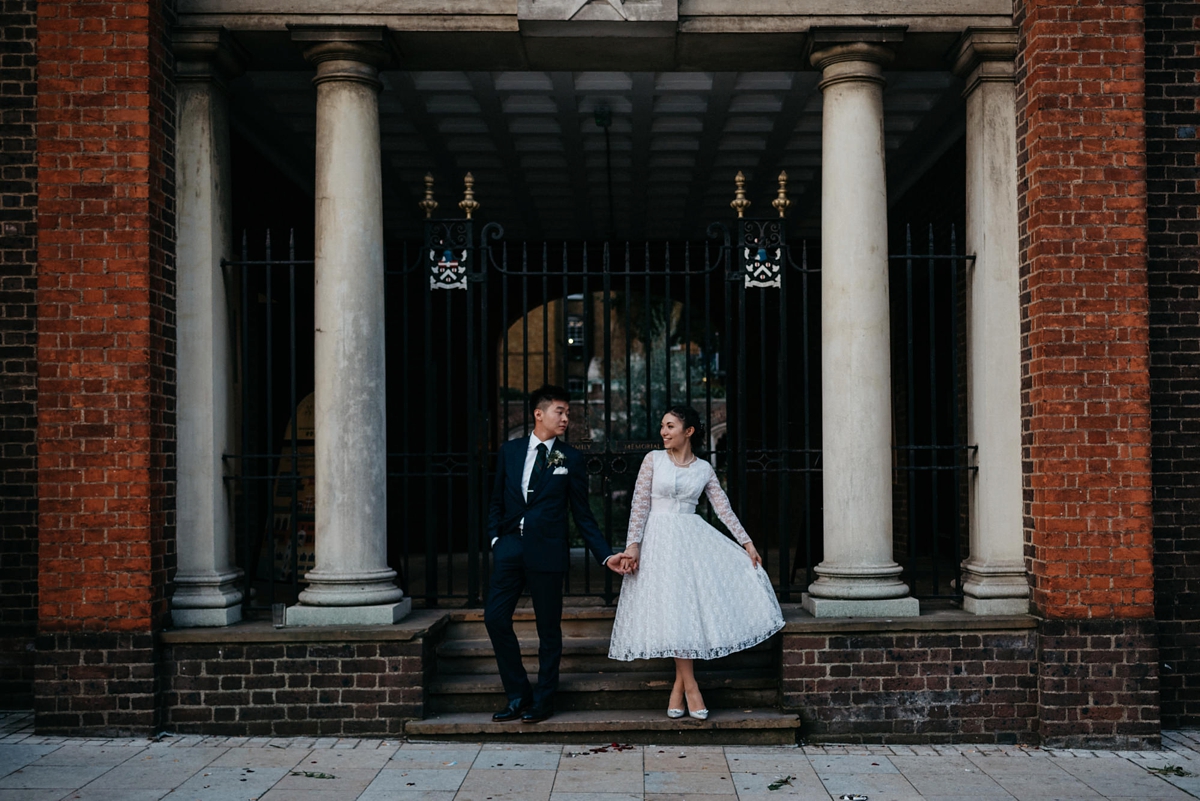 50s vintage dress london pub wedding 60