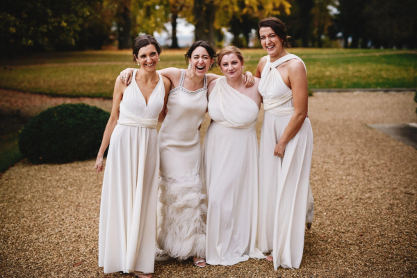 An Aynhoe Park Late Autumn Wedding + Feathered Lanvin Gown