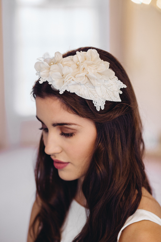 Statement Headpiece by Silver Sixpence in  her Shoe