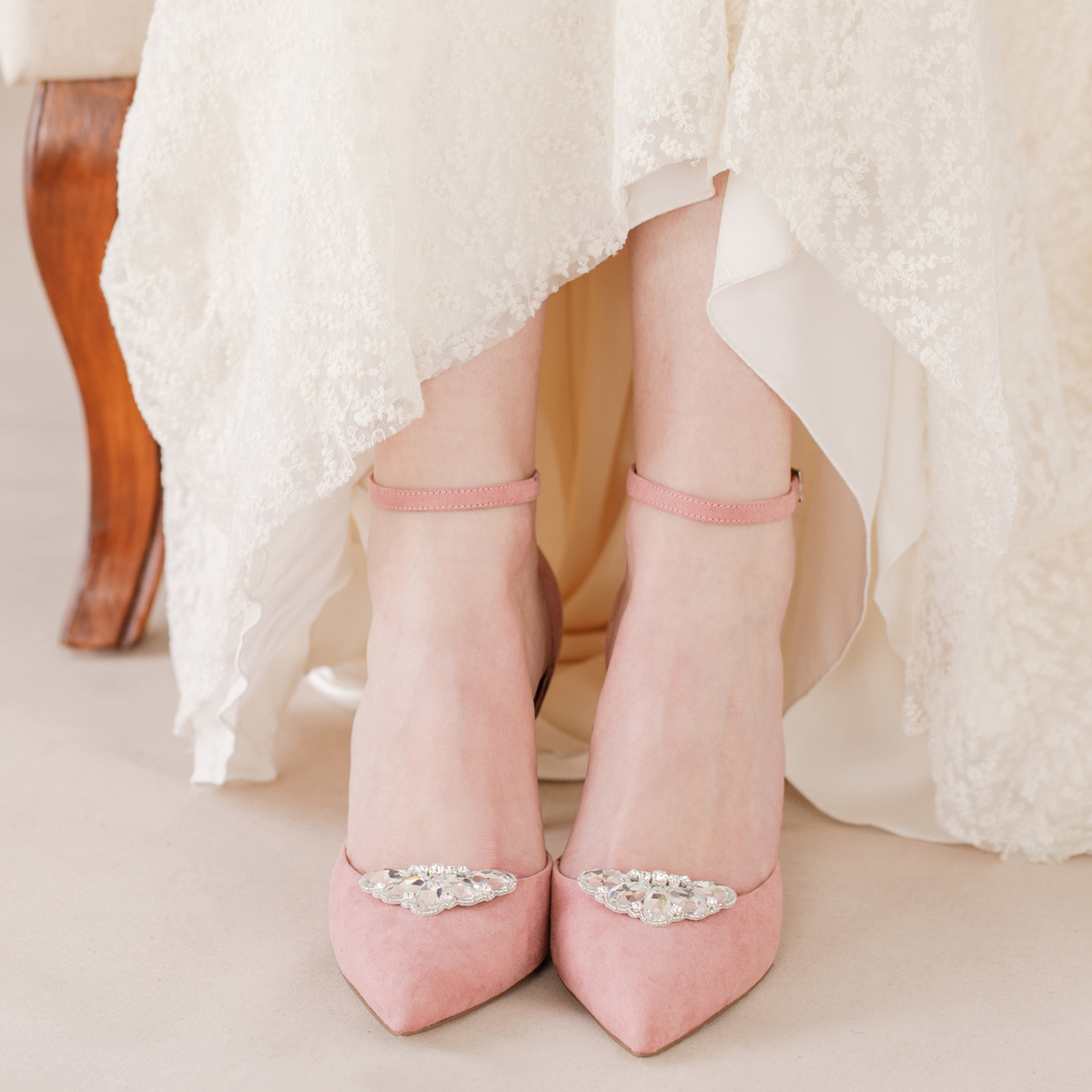 ETHEL Copy of Copy of Crystal shoe clips for wedding deco bridal Ethel