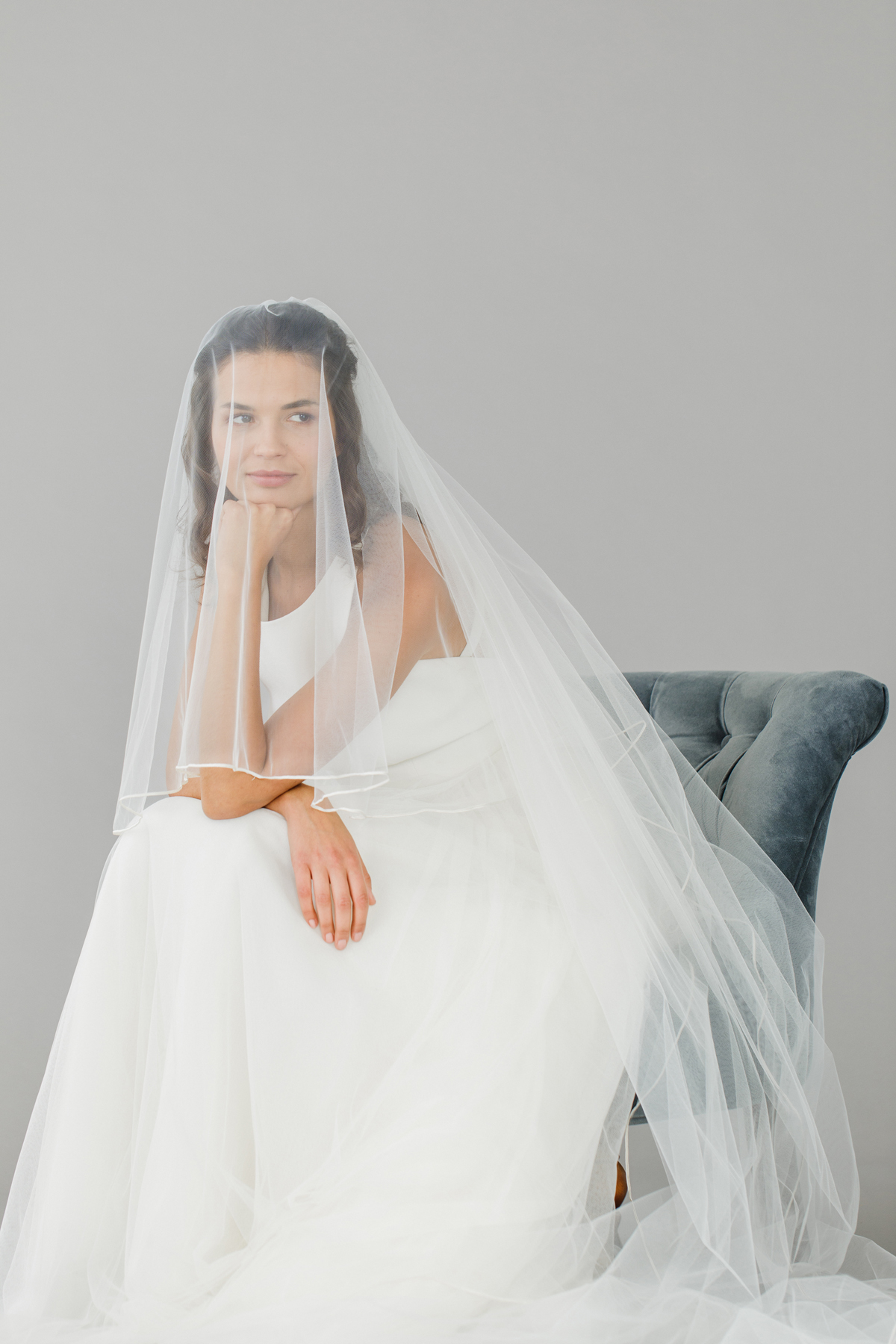 Nyla - two tier veil with blusher