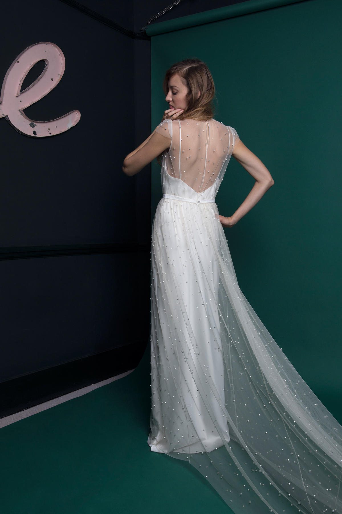 PEARL DRESS BACK VIEW - Introducing the Exquisite New Atlantis Collection by Halfpenny London PEARL DRESS BACK VIEW