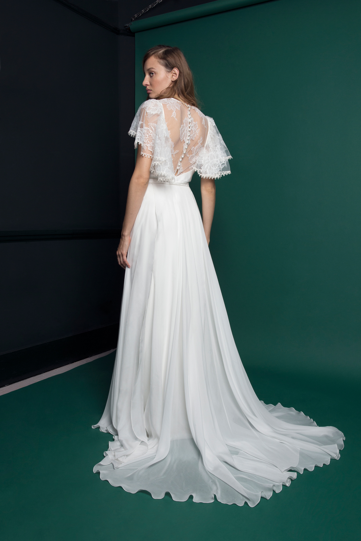 RIDLEY TOP SKIRT BACK VIEW - Introducing the Exquisite New Atlantis Collection by Halfpenny London RIDLEY TOP SKIRT BACK VIEW