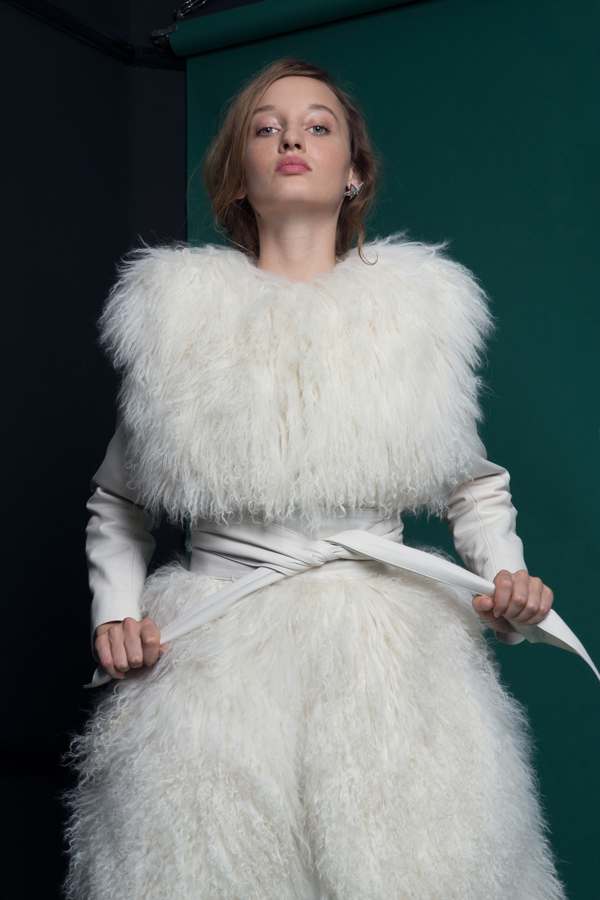 SHOW MONGOLIAN COAT BROAD LEATHER SASH - Introducing the Exquisite New Atlantis Collection by Halfpenny London SHOW MONGOLIAN COAT BROAD LEATHER SASH