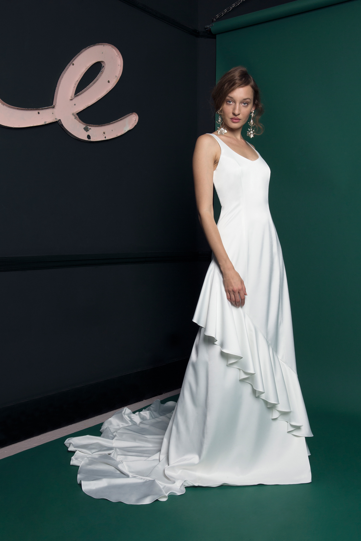 WAVE DRESS FRONT VIEW - Introducing the Exquisite New Atlantis Collection by Halfpenny London WAVE DRESS FRONT VIEW