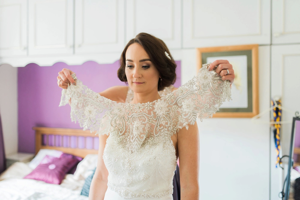 Willowby by Watters bride 19 - A Willowby by Watters Dress and Beaded Gibson Bespoke Cape Willowby by Watters bride 19