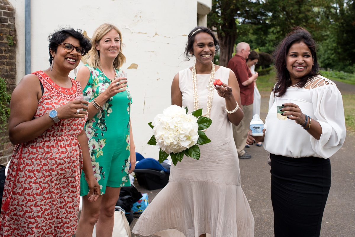 A Pink COS Dress For An Intimate, Laid-Back and Family Oriented Garden  Party Wedding