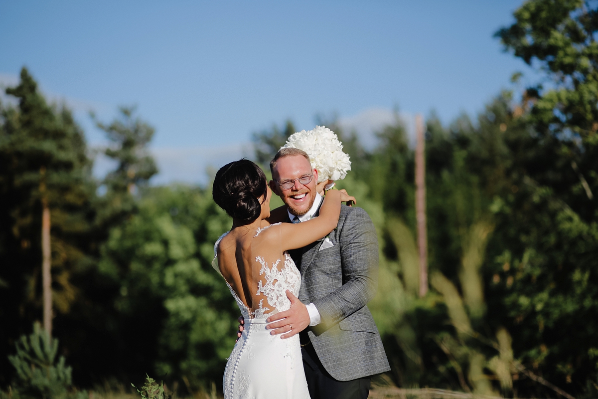 figure hugging pronvias dress barn wedding 54