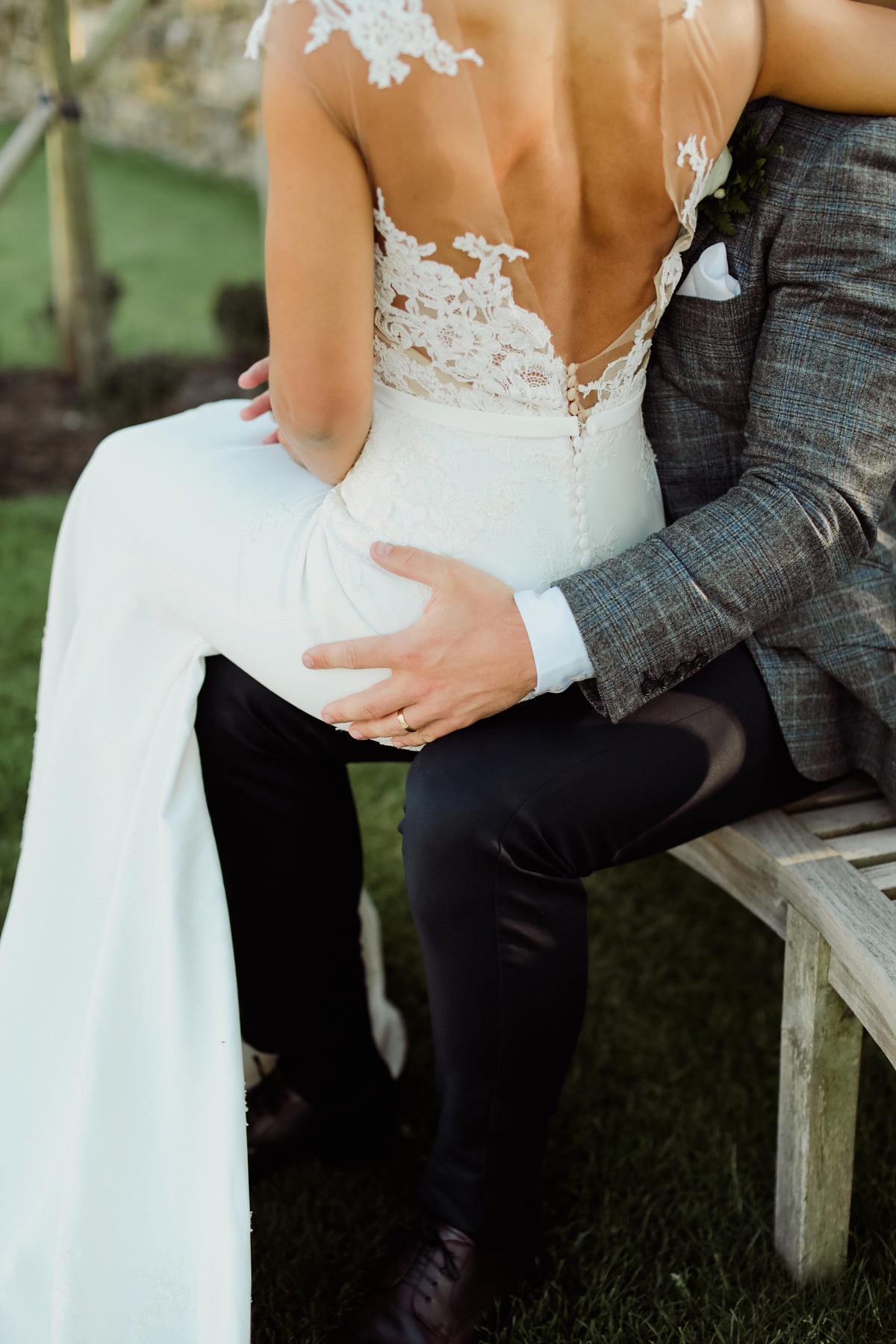 figure hugging pronvias dress barn wedding 61