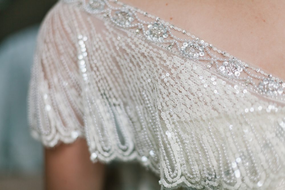 A Beaded Jenny Packham Gown for A Colourful FlowerFilled Day Love My