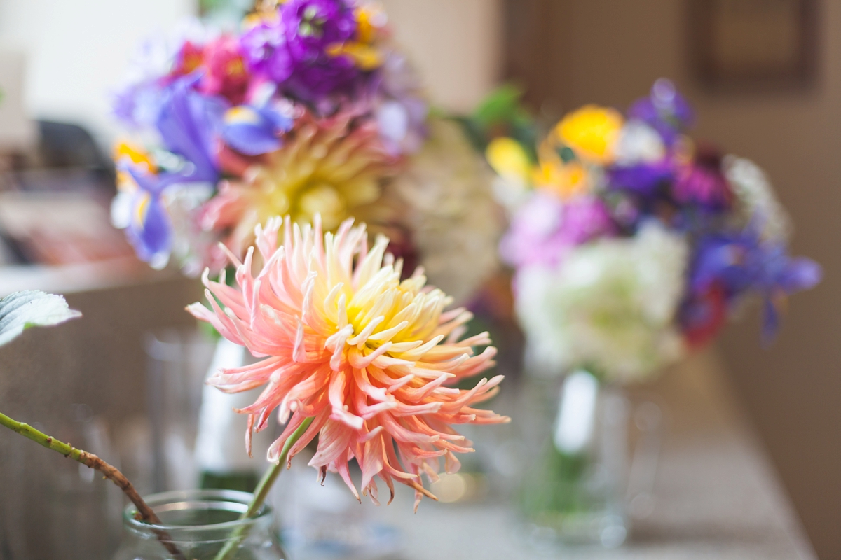 jenny packham colourful flowers wedding 16