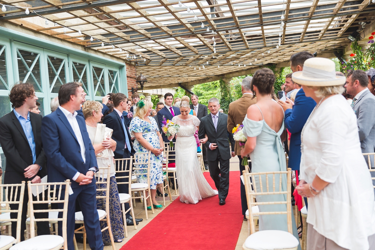 jenny packham colourful flowers wedding 23