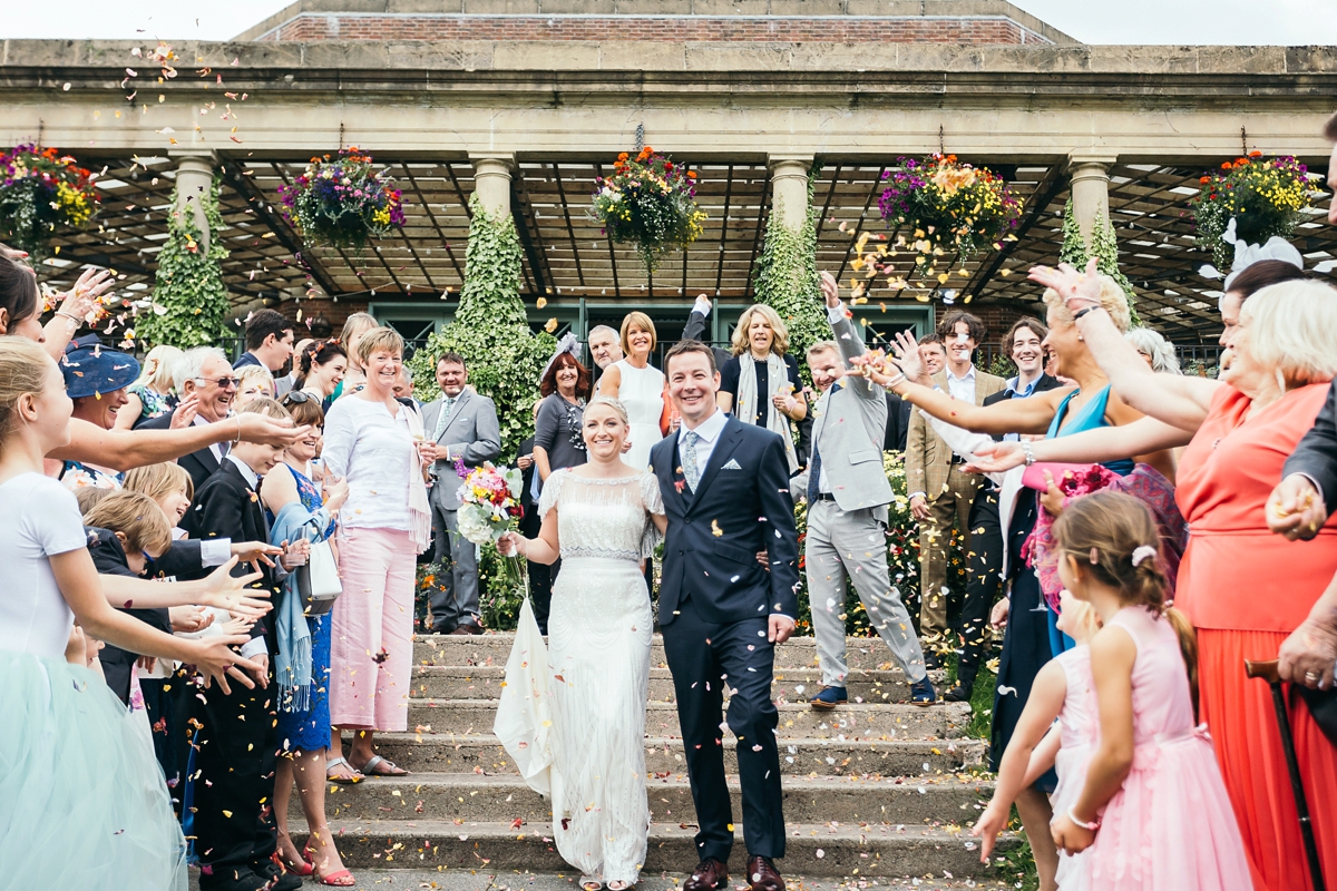 jenny packham colourful flowers wedding 25