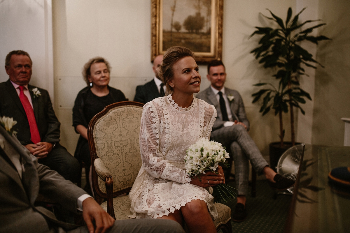 A Short Crochet Dress for an Effortless Minimal and Chic City Wedding with a 60 s Vibe Love My Dress UK Wedding Blog Podcast Directory Shop