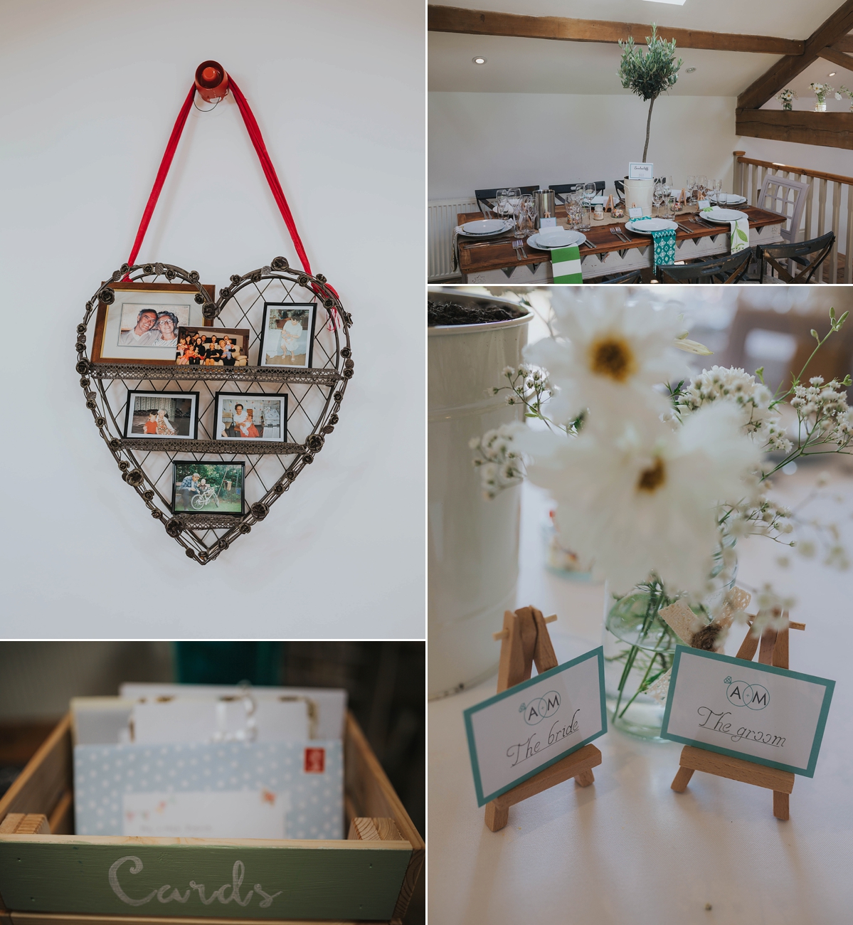 pronovias dress barn wedding 6 - A Pronovias Gown for a Relaxed Barn Wedding in Shades of Green and White pronovias dress barn wedding 6