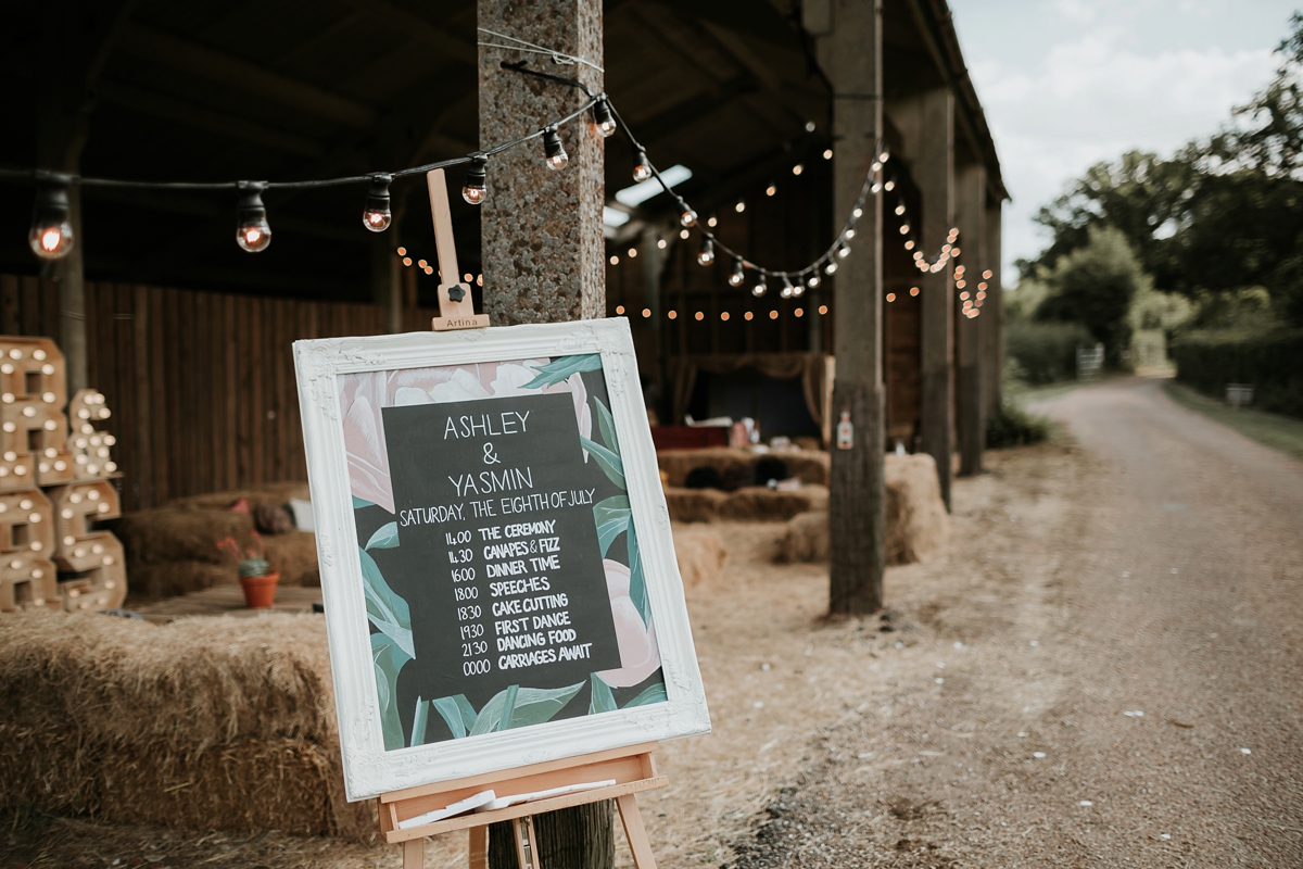 rue de seine dress rustic barn wedding 20