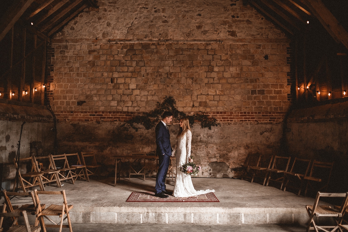 rue de seine dress rustic barn wedding 27 1