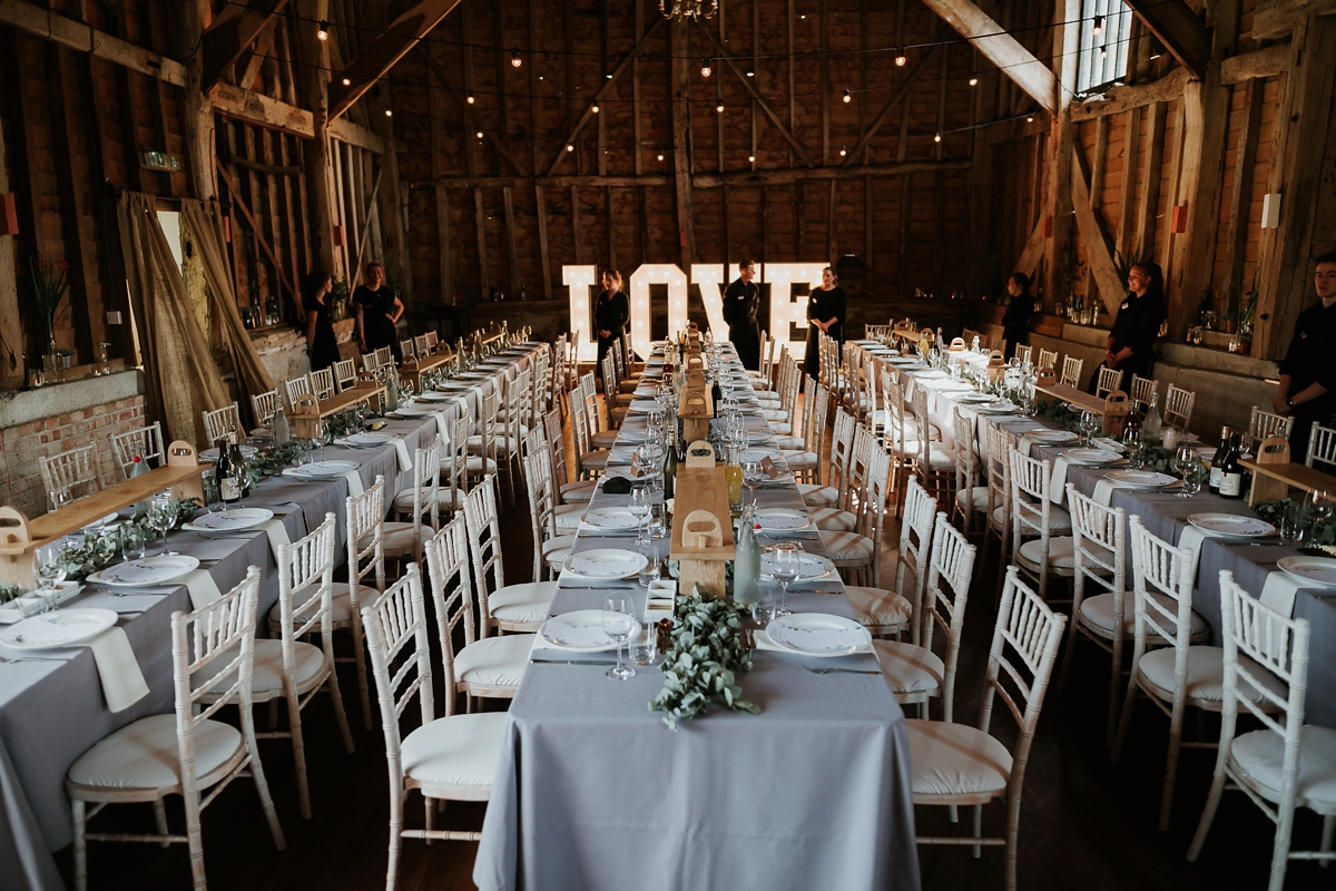 rue de seine dress rustic barn wedding 27